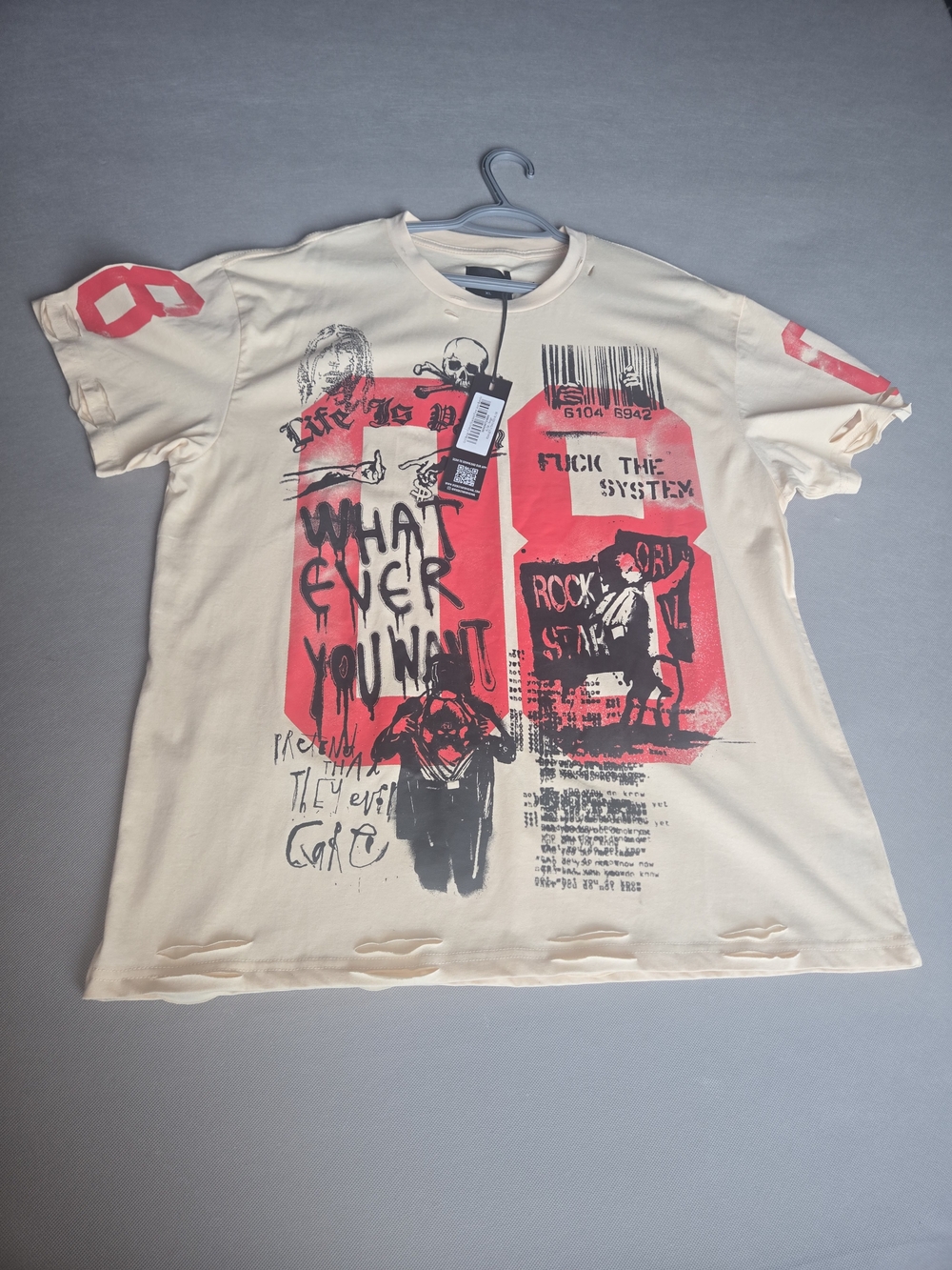 Rockstar Original Men's Distressed Graphic T-Shirt - New With Tags - Size XL